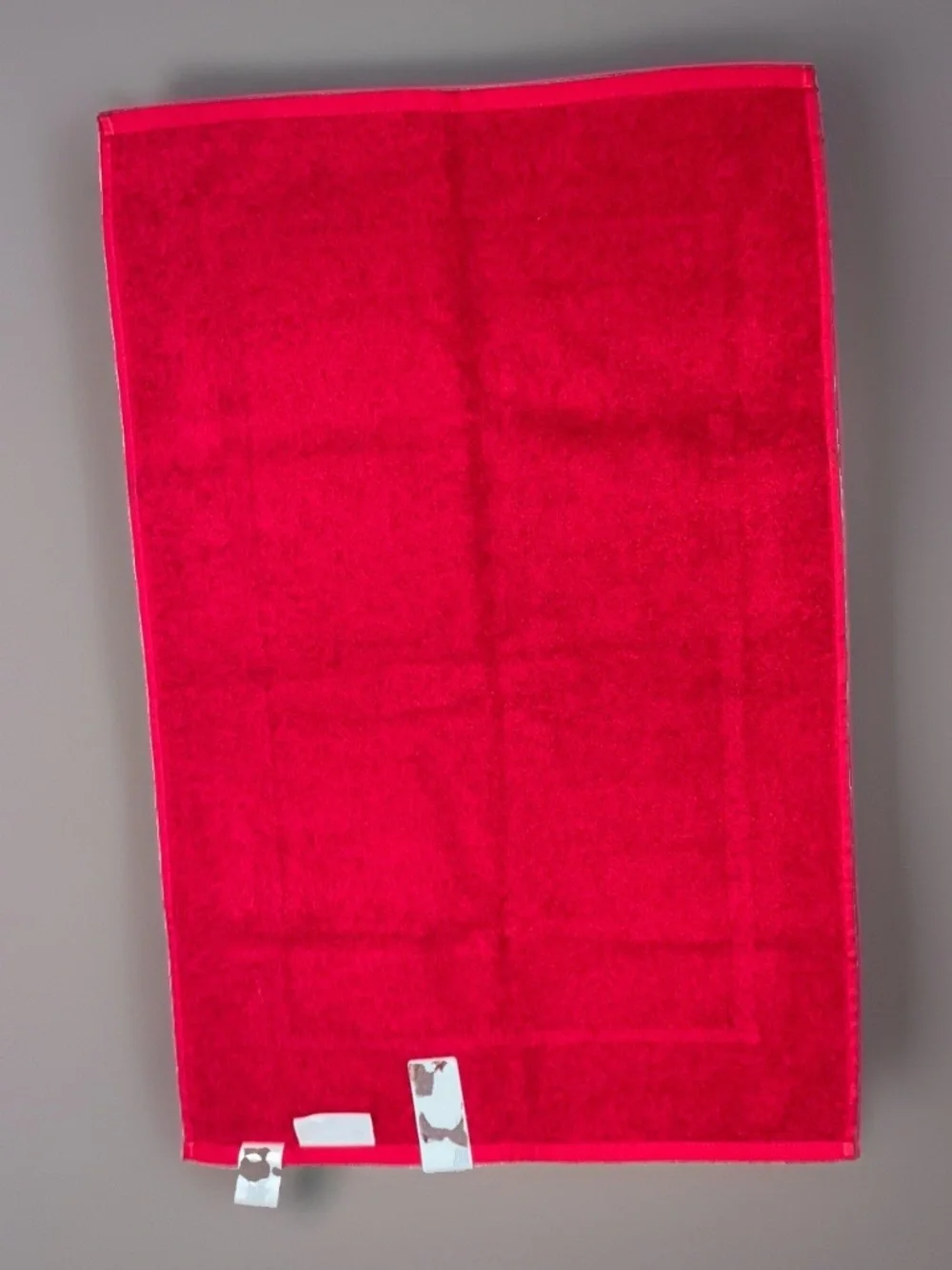 Canon Red Bath Mat 20 x 31 Plush Cotton Towel USA NWT Vintage